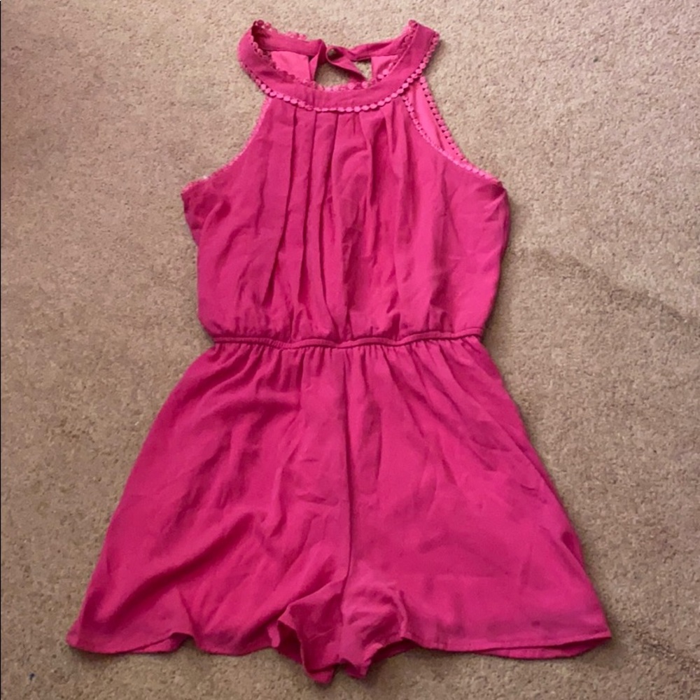 Hot Pink Romper
